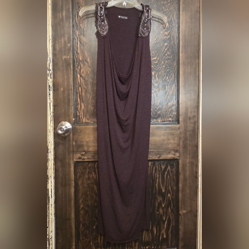 Sherry Nikka Chic Brown Maxi Dress
